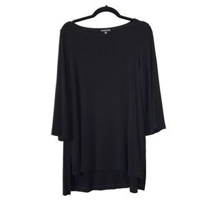 Eileen Fisher Black‎ Crew Neck Shirt Dress Size Small